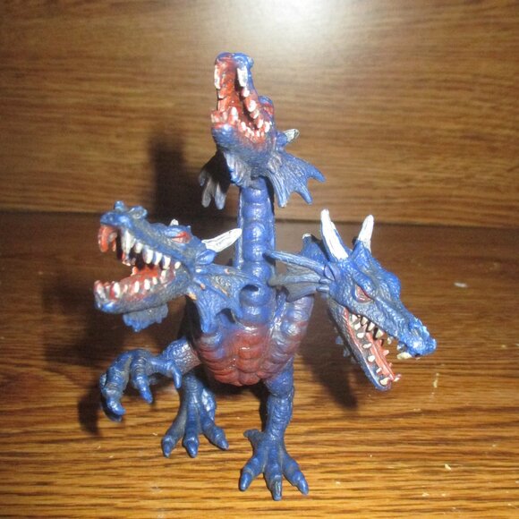 Lot of 4 Dragons/ Hydras Solid PVC Plastic Action Figure 6.5" 2243-P1/2/4/6 - Picture 7 of 16